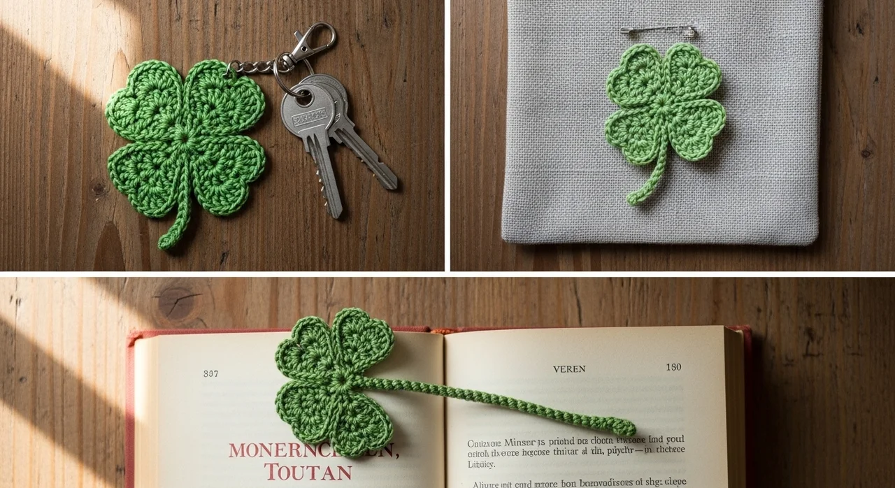 코바늘 네잎크로바 활용 팁: 나만의 특별한 소품 만들기