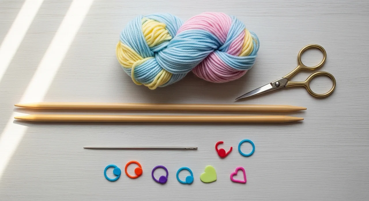 대바늘 뜨개질 시작 전, 필수 준비물과 올바른 자세