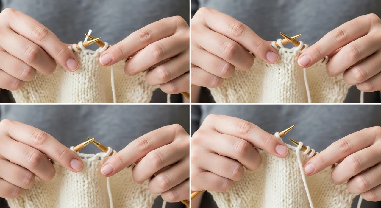 대바늘 겉뜨기 뜨는방법: 첫걸음 완벽 마스터