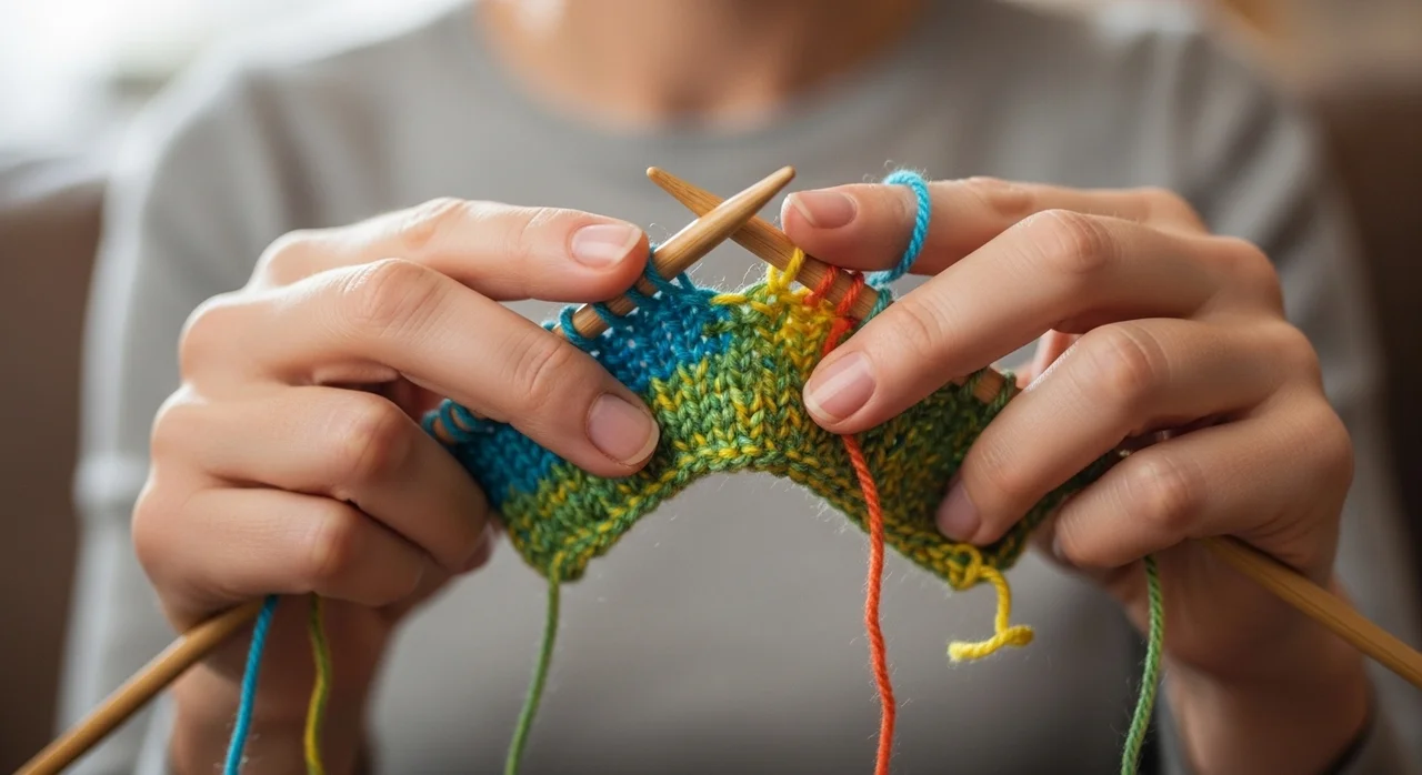 손뜨개 대바늘 기초: 겉뜨기, 안뜨기 마스터의 첫걸음