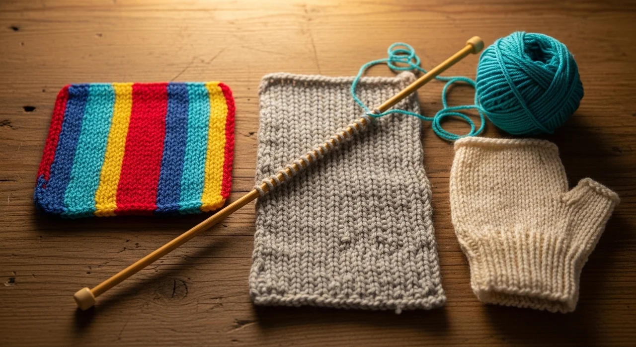 초보자를 위한 대바늘 손뜨개 첫 작품 추천 및 실력 향상 팁