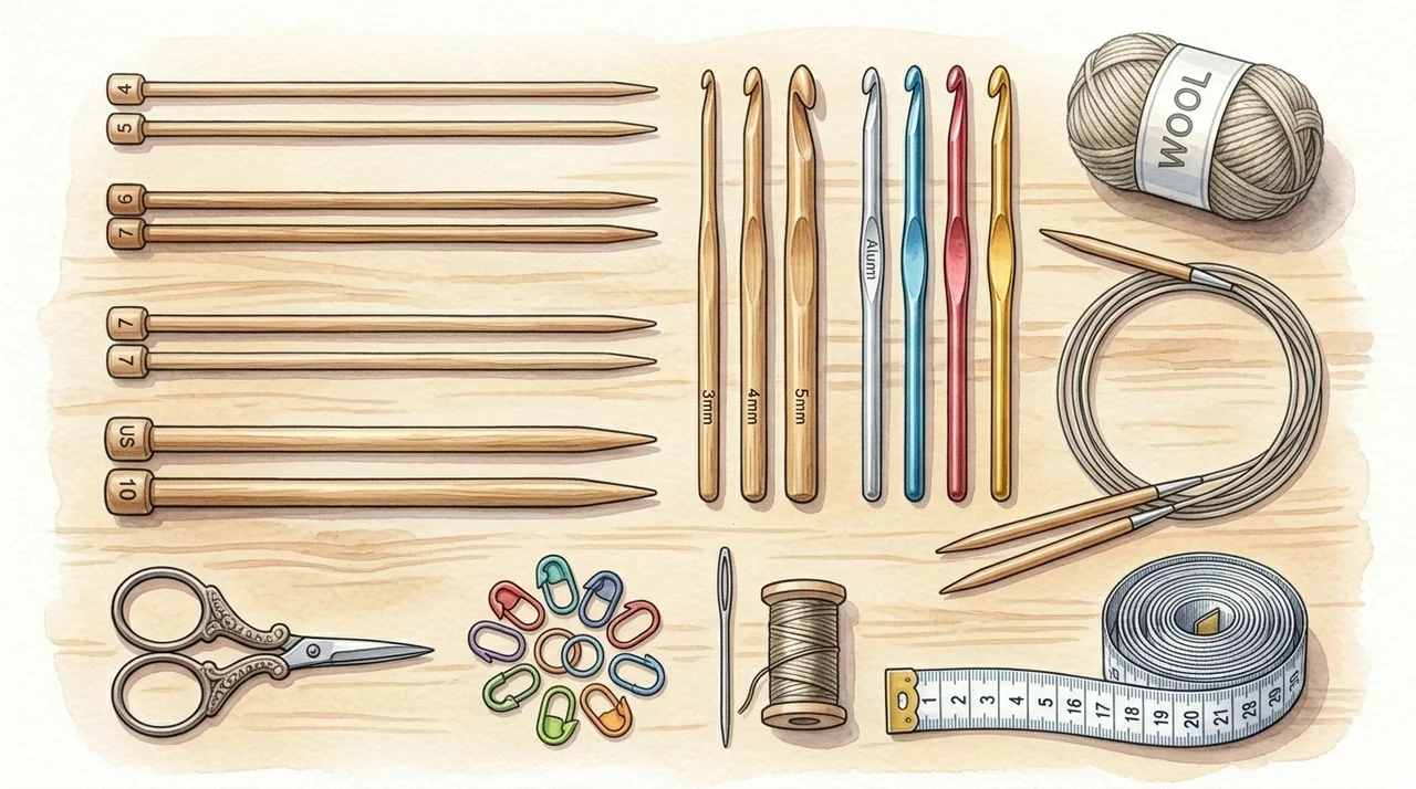 성공적인 뜨개질의 비결: 게이지와 사이즈 조절 뜨개질용어