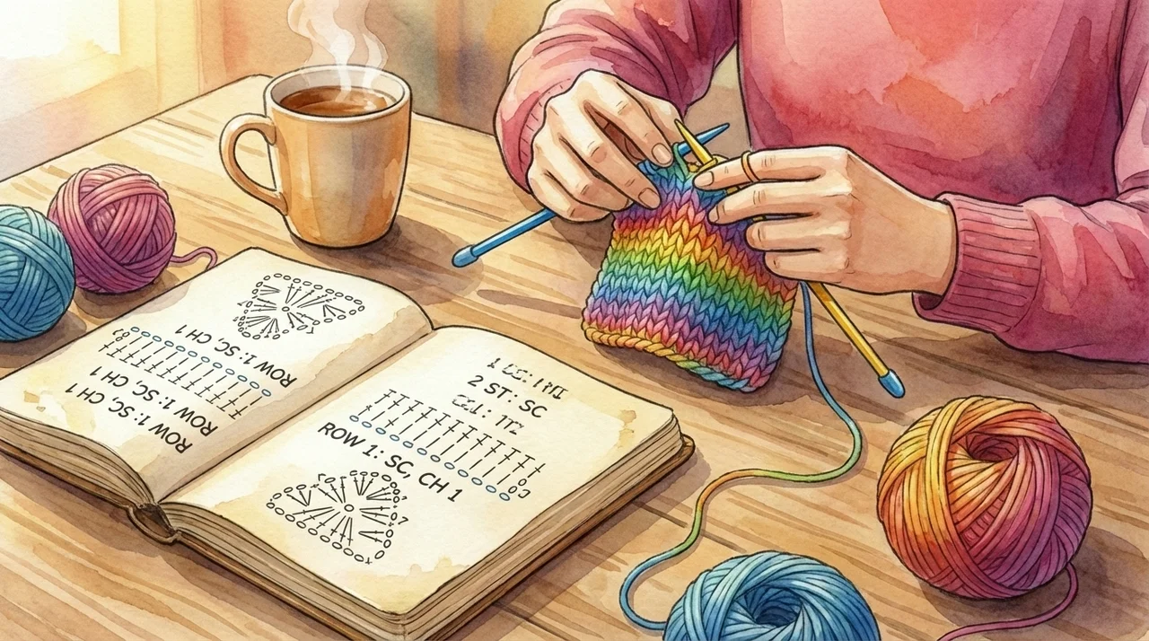 뜨개질용어 학습, 꾸준함이 정답!