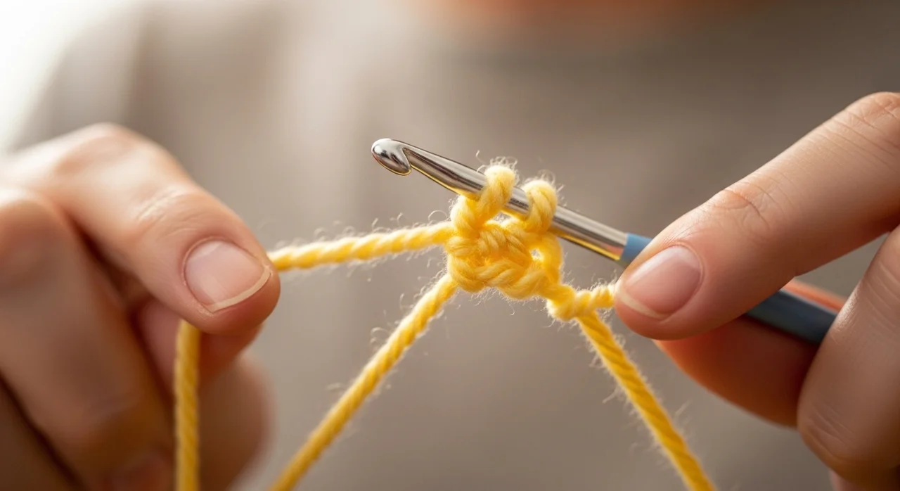 뜨개질 독학, 첫 단추를 잘 끼우는 방법