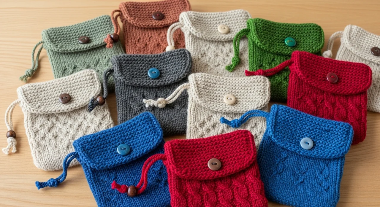 다이소뜨개실로 만드는 3,000원 초간단 파우치 가이드