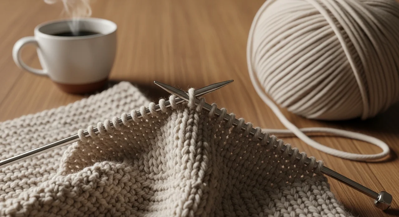 대바늘 변형고무뜨기 목도리 뜨는법: 초보자도 쉬운 코잡기부터 마무리까지