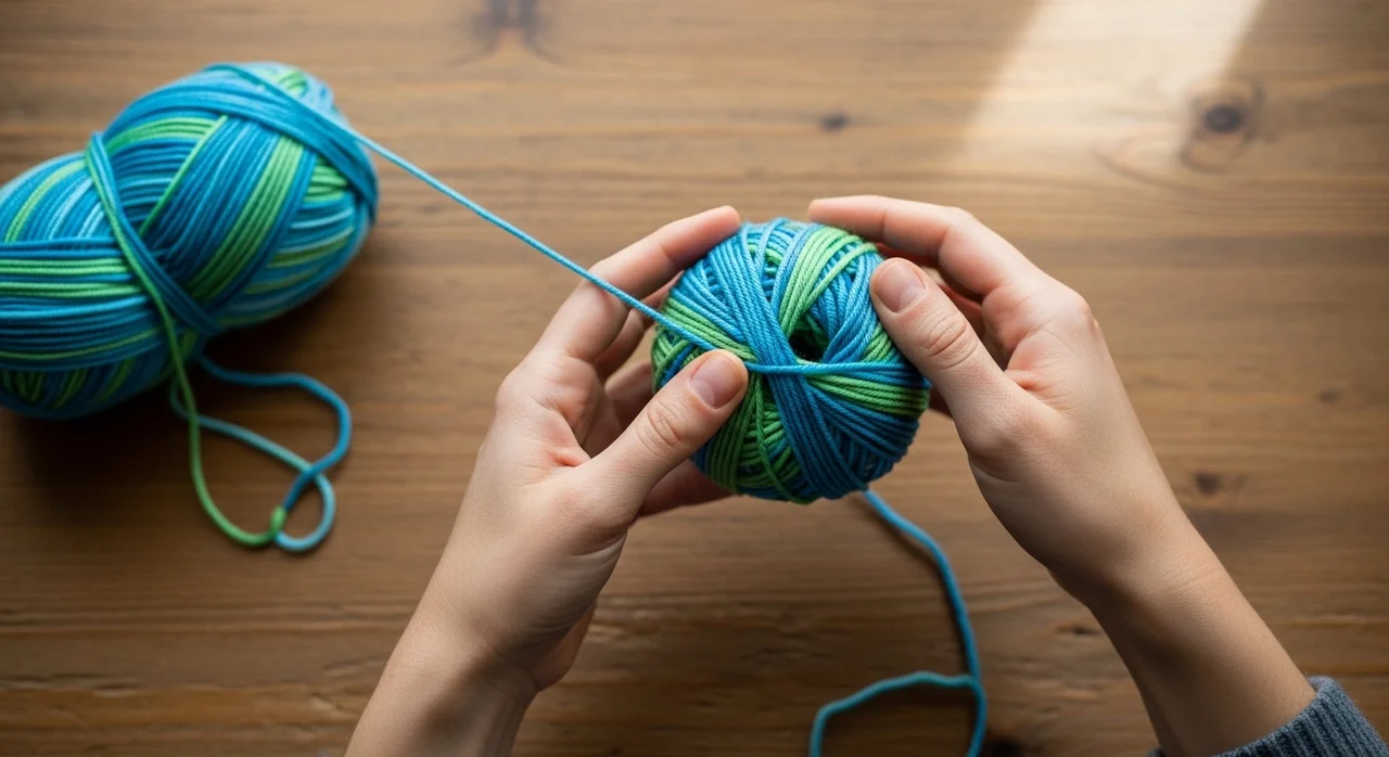 꼬임 방지를 위한 실 타래 감는 법